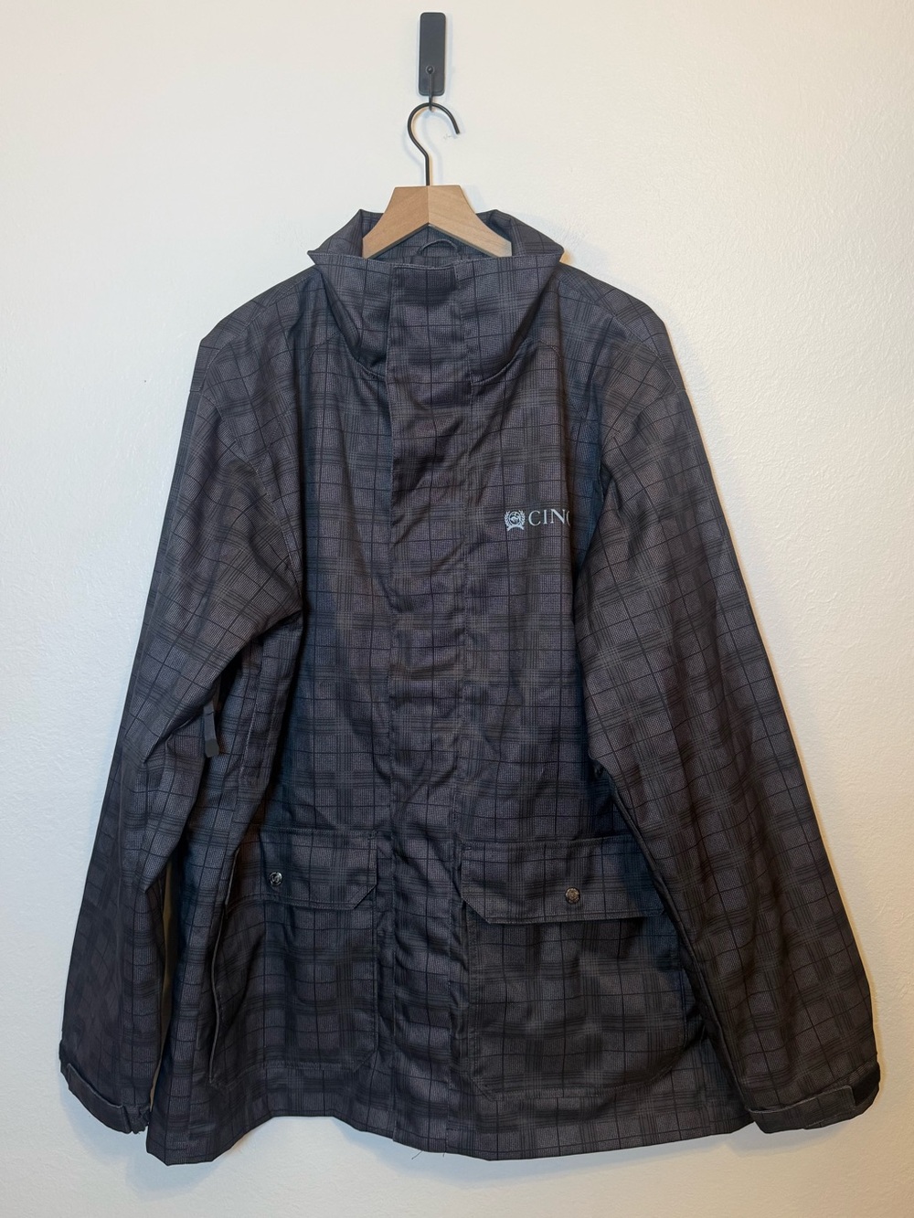 Cinch Plaid Windbreaker Jacket